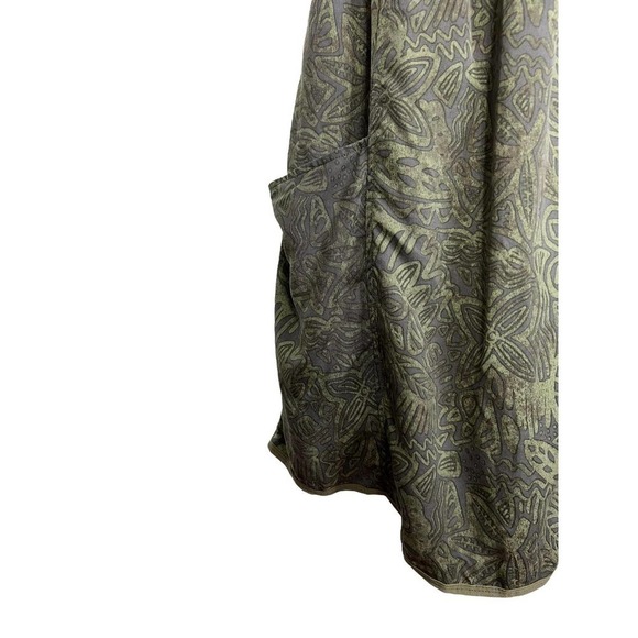 𝅺wilfred‎ Artizia Dress Olive Green Tropical Print Open Back Size 2 - Picture 5 of 11
